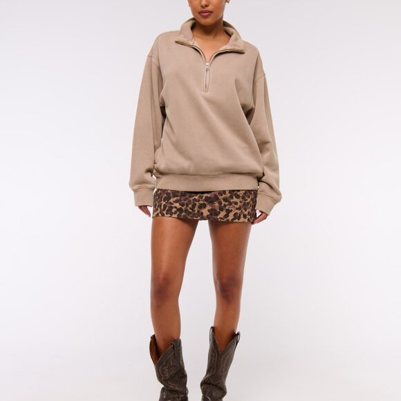 Abercrombie and Fitch Half Zip Sweatshirt - Small - Picture 2 of 12